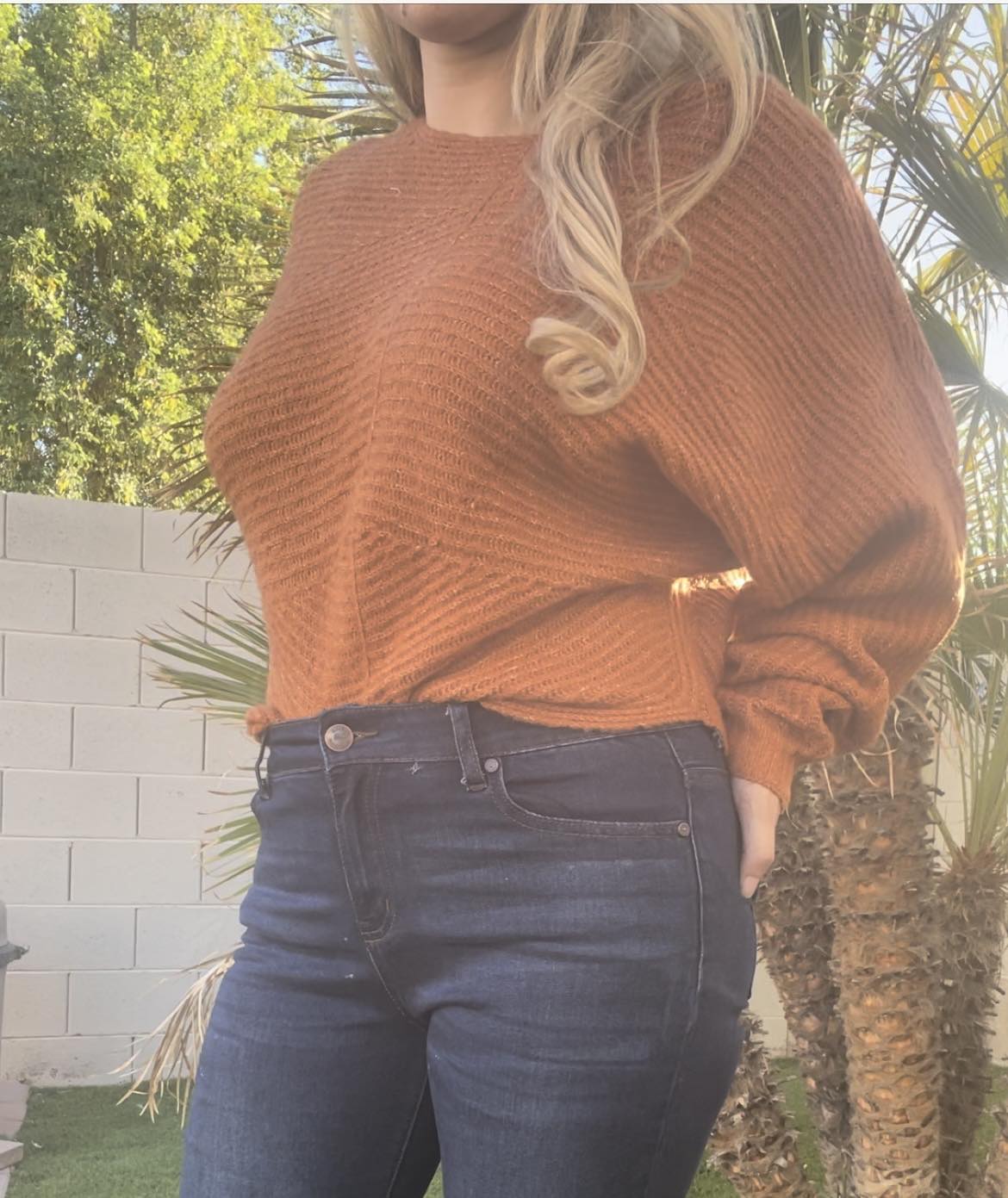 Fashion Rust Sweater