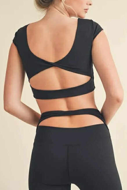 BLACK CRISS CROSS GYM SET