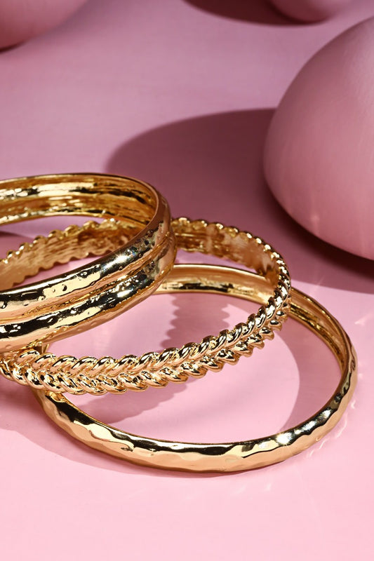 3 Gold Bracelets